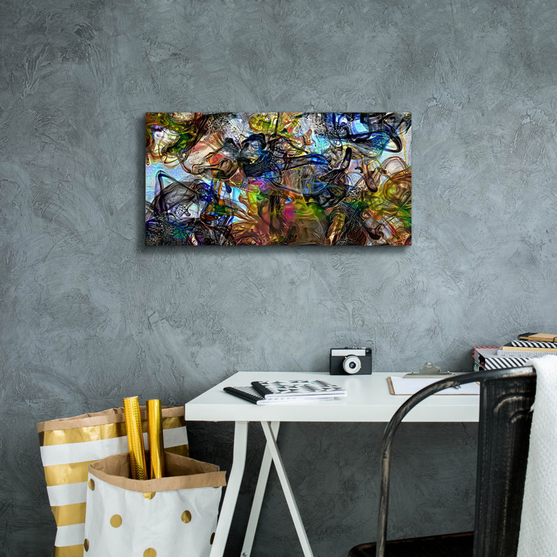  Art mural sur toile 24 "x 12" "domaine" par Pierre Gavidia