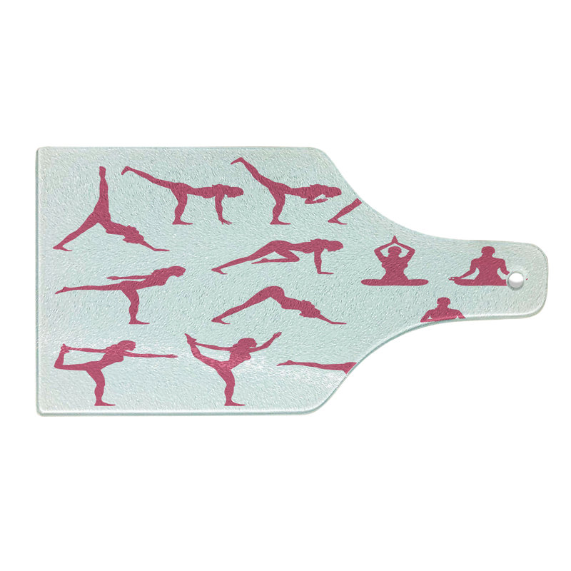 Planche à découper en verre trempé Ambesonne Yoga