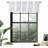 Alarise  Floral  Blackout Kitchen Valances for Windows Bedroom Living Room Rod Pocket Farmhouse Tree Branch Short Topper 1 Panel-1493402939