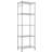 Manry 72" H x 23.2" W x 13.78" D 5-Tier Chrome Shelving Unit with Wheels, Side Hooks