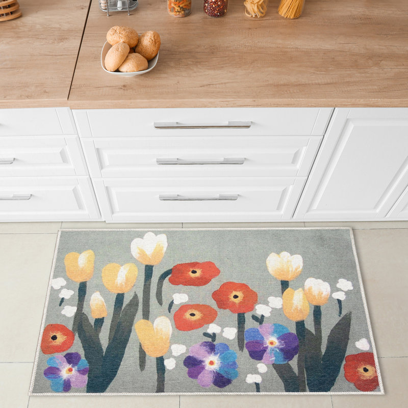 Tapis de cuisine antidérapant Charron, Rectangle 2 pi 4 po x 3 pi 11 po