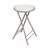 Angulo Folding Stool - Backless 24-Inch Stool with 225lb Capacity for Kitchen or Rec Room - Portable Indoor Counter Bar Stools by Lavish Home (White)-1658673293