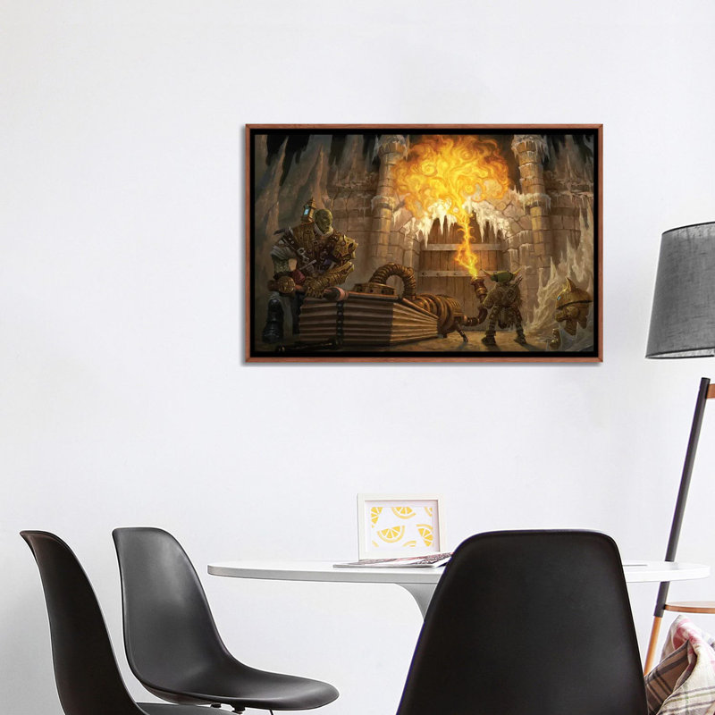 «Siege Weapons Intro», reproduction d'art sur toile encadrée, H 26 po x l 40 po, Brun