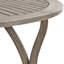 Table d'extérieur 45,96 po pour l'extérieur - bois, finition grise, élément en bois élégant 45,96 po, patio