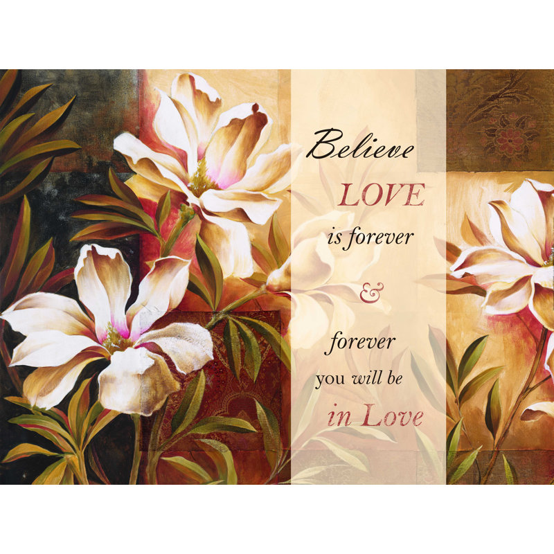 «Love Is Forever», reproduction sur toile tendue, H 18 po x l 24 po