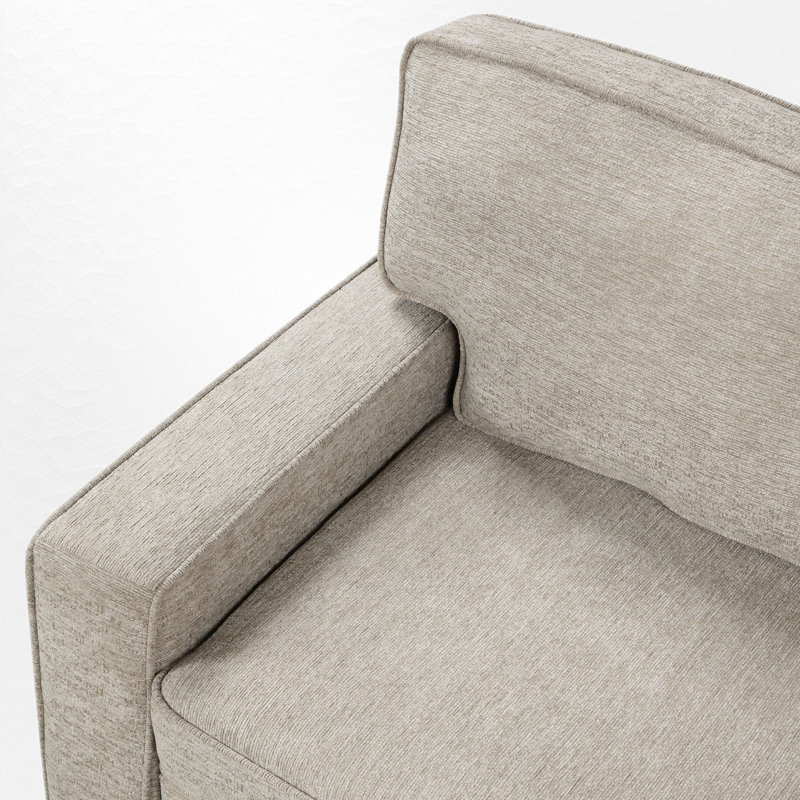 4-Piece Upholstered Sectional, Beige