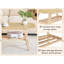 Table basse 39 po en bois massif à double couche
