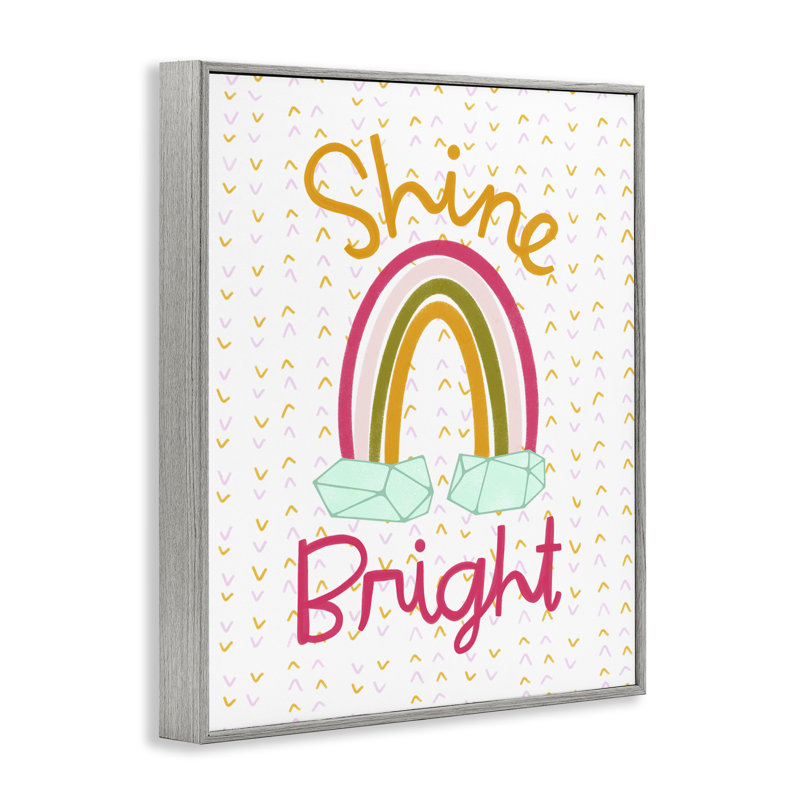 Giclée encadrée arc-en-ciel lumineux Shine, design par Mandy Ford Art + Illustration, H 30 po x l 24 po