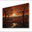 Essence amérindienne orange et noir sur bois-974506498