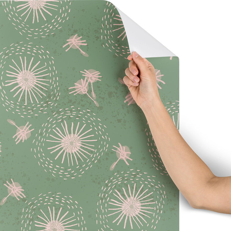 Reylee Peel & Stick Polka Dots Tile, 48" L x 24" W