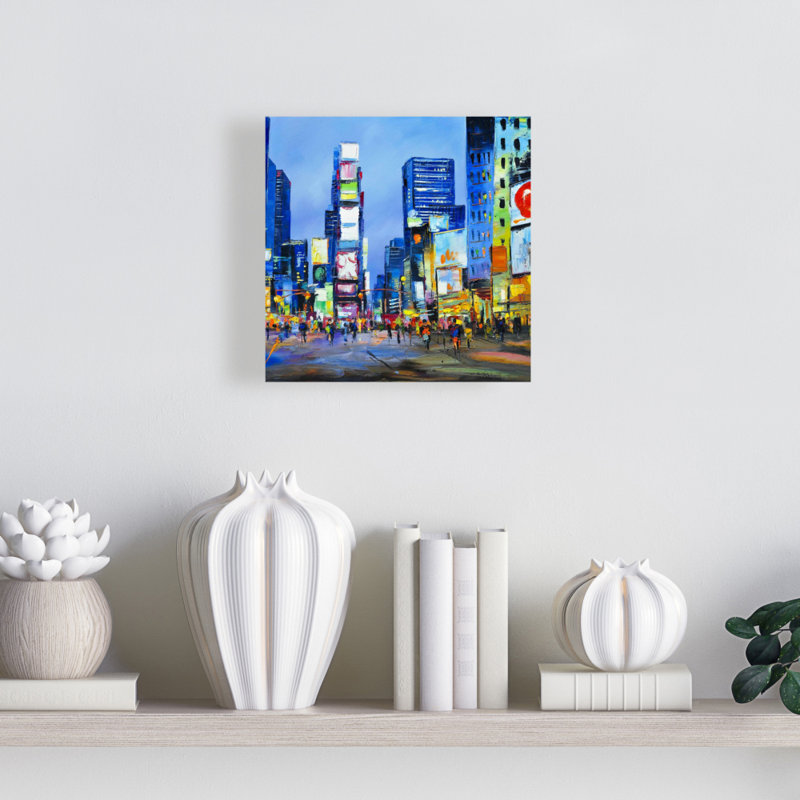 Toile rétro Cityscape in Times Square | Décoration intérieure