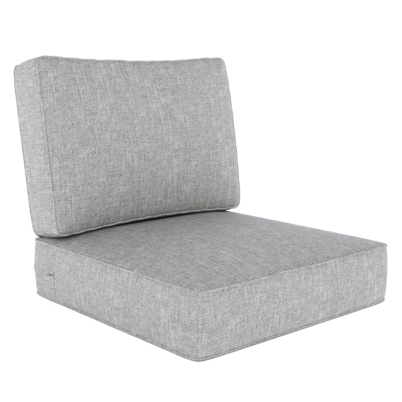 Outdoor 5'' Lounge Chair Seat / Back Cushion, Gray