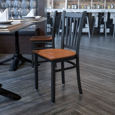 Hercules Prompton Vertical Back Metal Restaurant Chair