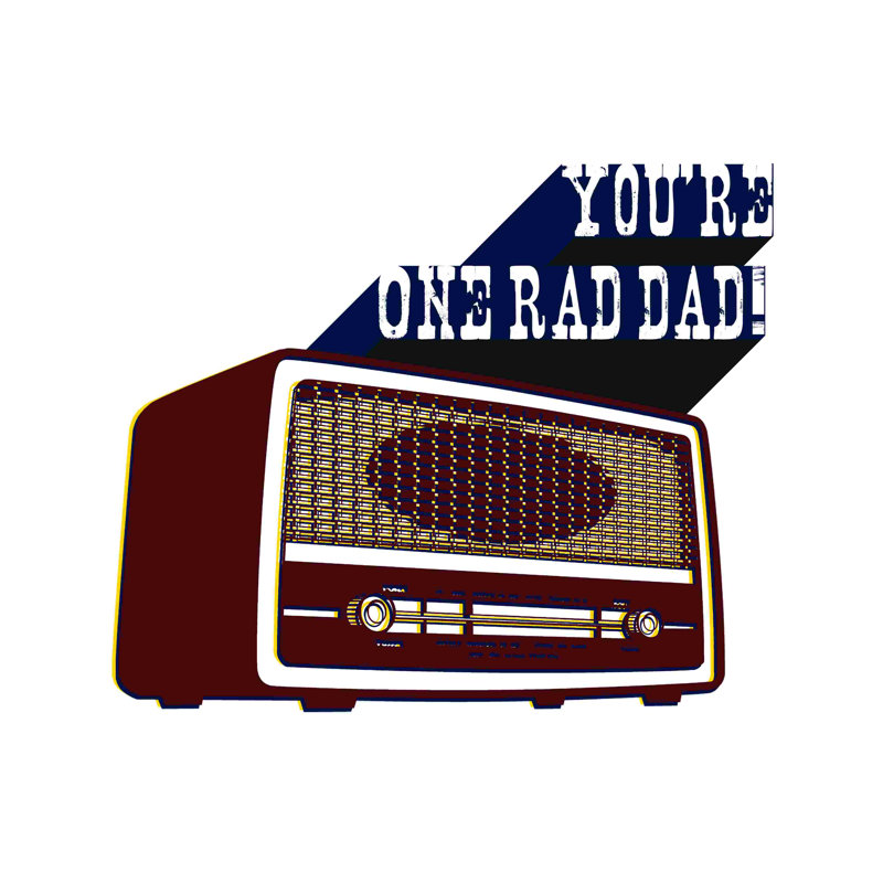 Fête des pères, radio, H 20 po x l 20 po
