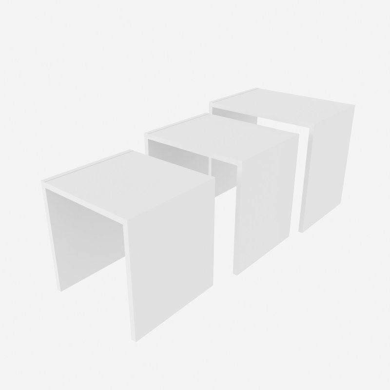 Sidonija Coffee Table, White Top/White Base