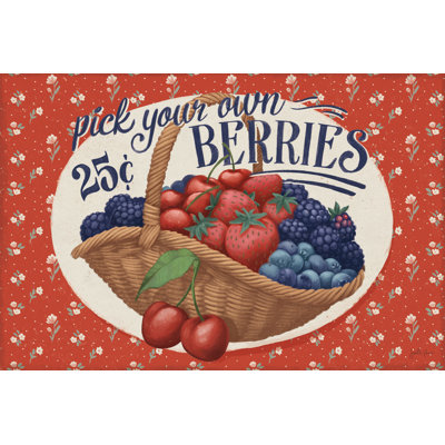 Berry Breeze I by Janelle Penner - Wrapped Canvas Painting
