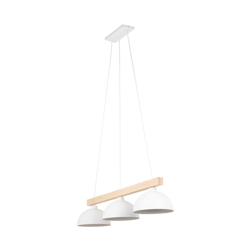 Luminaire suspendu scandinave blanc OSLO 3, 3, Blanc