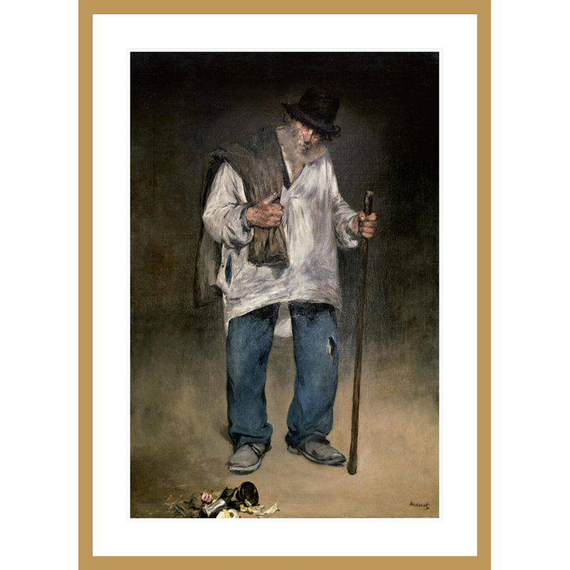 «The Ragman» par Edward Manet, impression giclée sur cadre, H 41,5 po x l 30,01 po