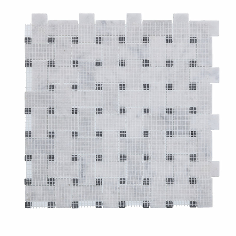2" x 3" Marble Baskeweave Mosaic Wall & Floor Tile, Aurora