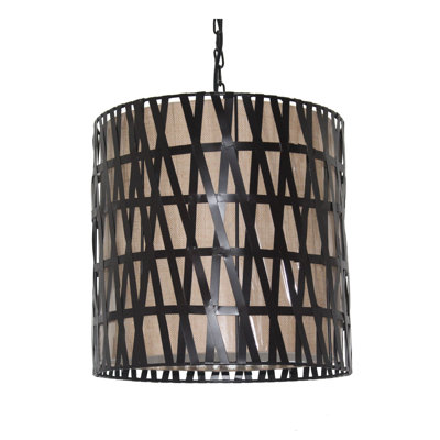 Luminaire tambour suspendu 1 lumière Filkins