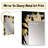 Exquisite White Rose Blooming Floral Gold Glam - Rose Decorative Wall Mirror, Traditional Large Mirror, Printed Metal Art-291106138
