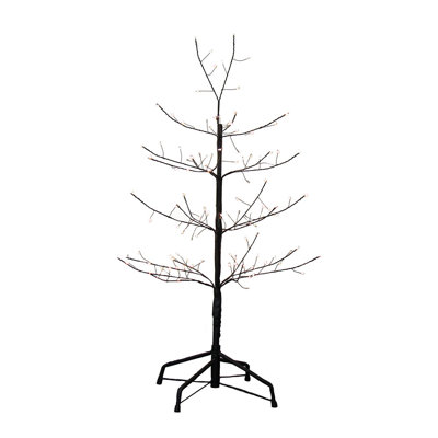 Kurt Adler Black Twig Tree with Warm White Cool White Twinkle Lights
