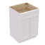 Armoire blanche en bois Shaker pour le rangement de la cuisine: 2 portes à fermeture douce, 1 tablette réglable, imperméable, charnières et assemblage par clic facile.