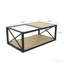 Table basse moderne pour chambre à coucher et salon, plateau en verre trempé et panneau de fibres à densité moyenne, table basse de style industriel-1925886110