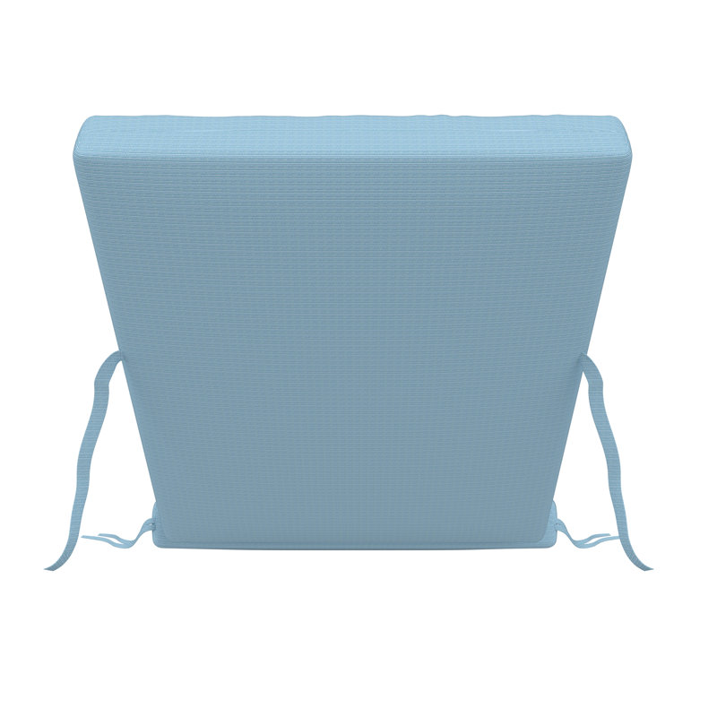 Amala Sunbrella® Outdoor Chaise Lounge Cushion, 22" x 24"/24.5" x 52.5", Canvas Air Blue Sunbrella® Canvas