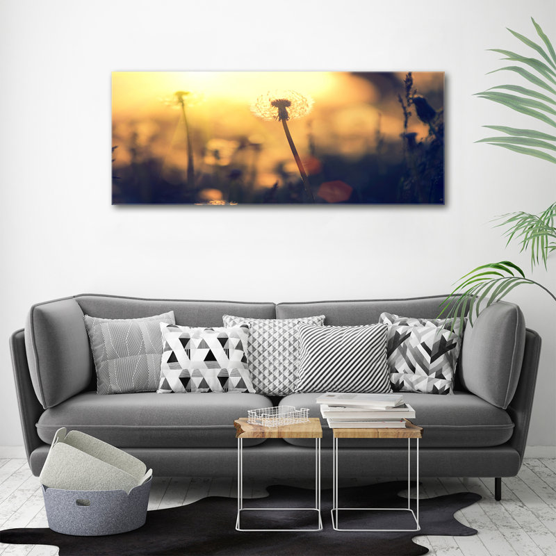 Dandelion - No Frame Print on Glass, Canvas, 50cm H x 125cm W x 2cm D