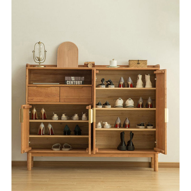 Modern minimalist multi-functional shoe cabinet
