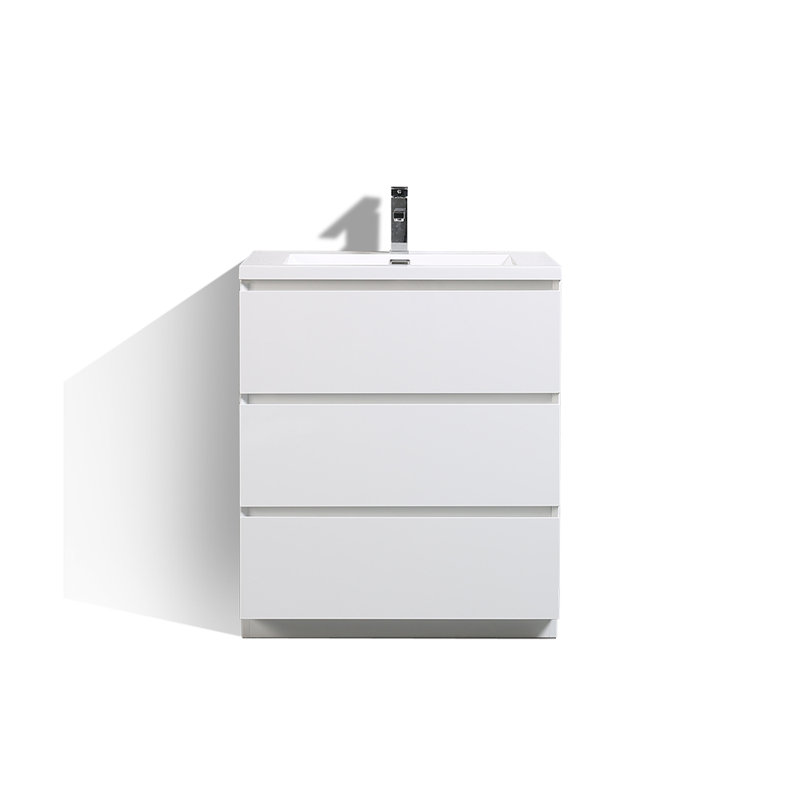 Ensemble de meuble-lavabo simple 30 po, Blanc