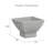 Patriana 5"H Ceramic Table Vase with Wood Base
