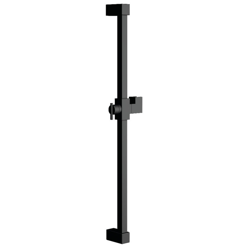 Barre coulissante de douche en acier inoxydable 24 po Kingston Brass Claremont, Noir mat