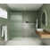 Gaia 34 in. x 78 in. Frameless Fluted Single Fixed Shower Panel