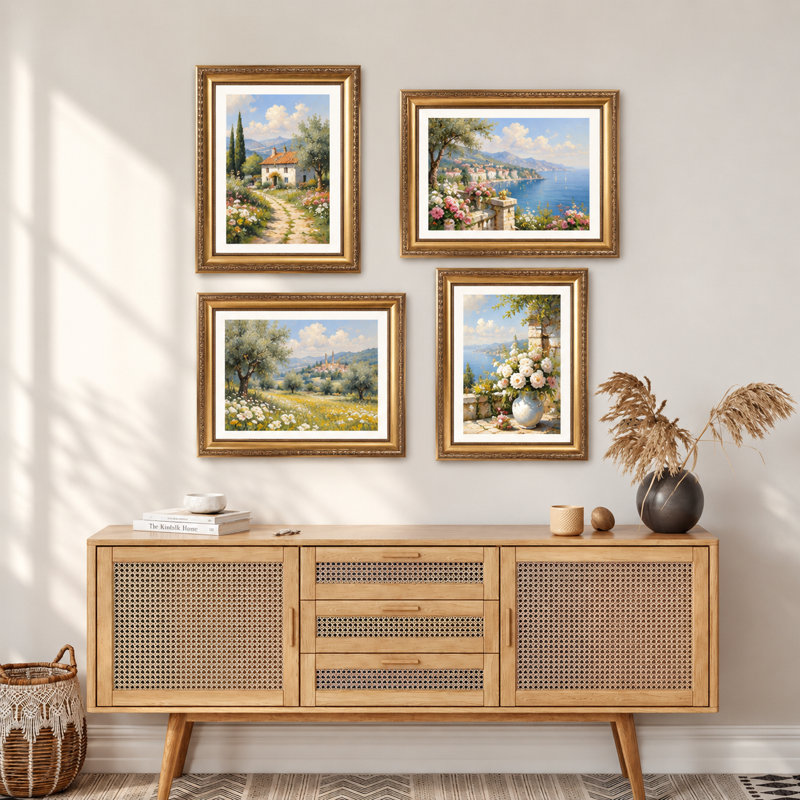 Cadre photo rétro 11 x 14 avec passe-partout 8 x 10, cadre élégant rétro 11 x 14 pour affichage mural, paquet de 4