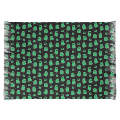 Arrière-plan noir/vert Tapis décoratif