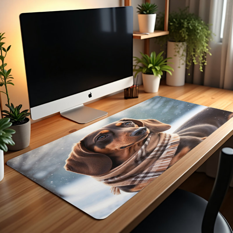 Polyester Desk Pad, 14.4x12.1