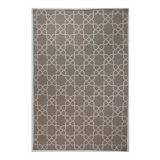 Geometric Area Rug in Gray