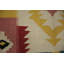 Tapis kilim en laine vibrant style sud-ouest 4 x 7