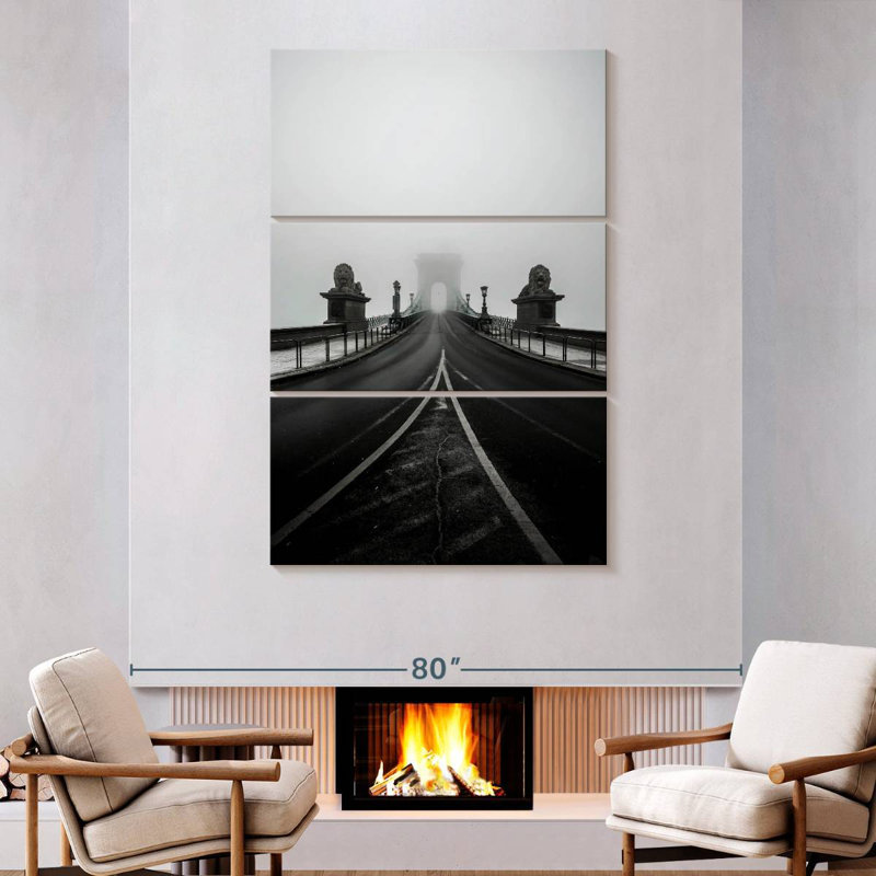 Mehar Danube Bridge In Budapest, 74" H x 48" W