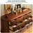Retro Brown  Solid Manufactured Wood Accentcabinet-1420807186