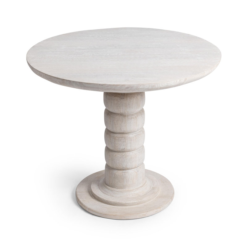 Hillrose Round Dining Table, Drift Shore White