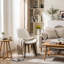 Chaise d'appoint rembourrée en similicuir Chardee-563054721