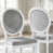 Tissu gris / blanc