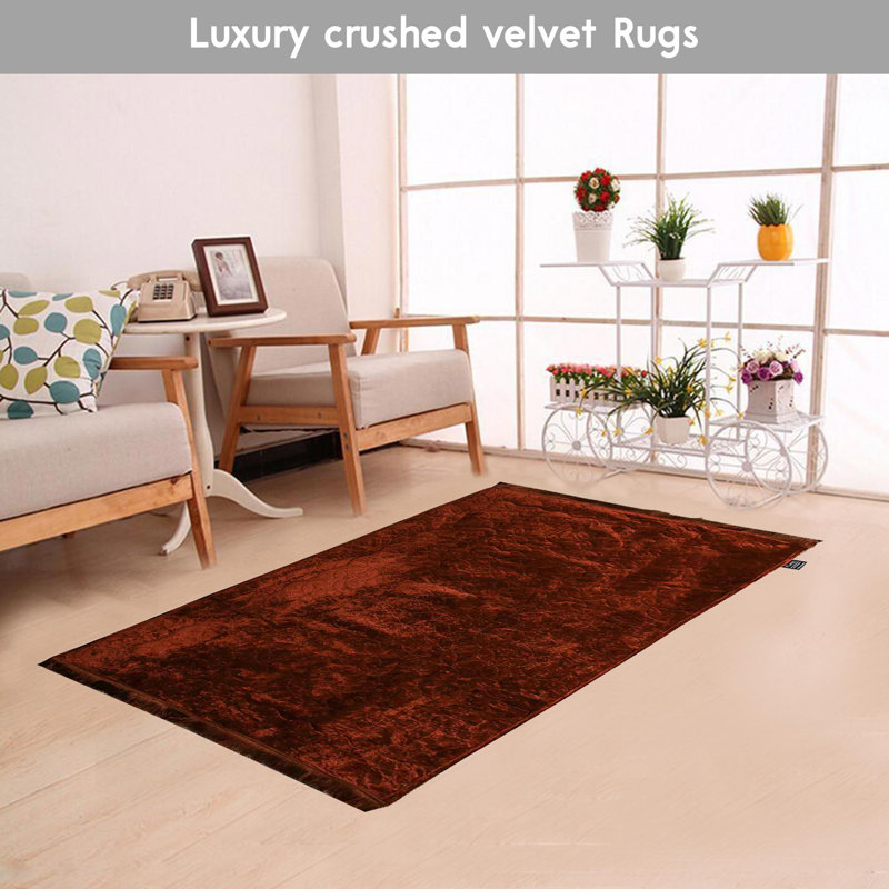 Kerveen Solid Colour Area Rug, Rectangle 80 x 120cm