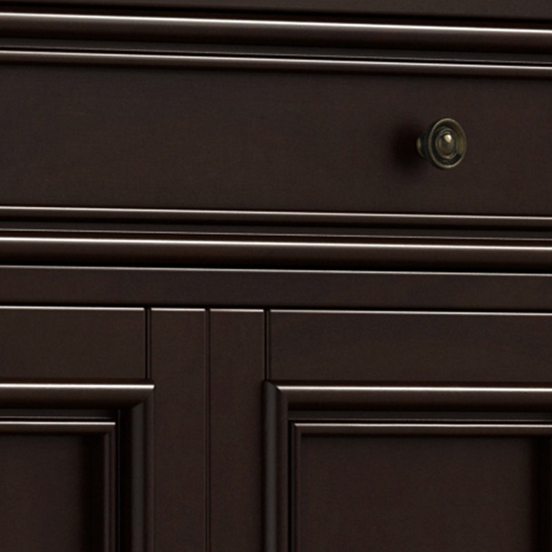 19 Pair Solid Wood Shoe Storage Cabinet, Black
