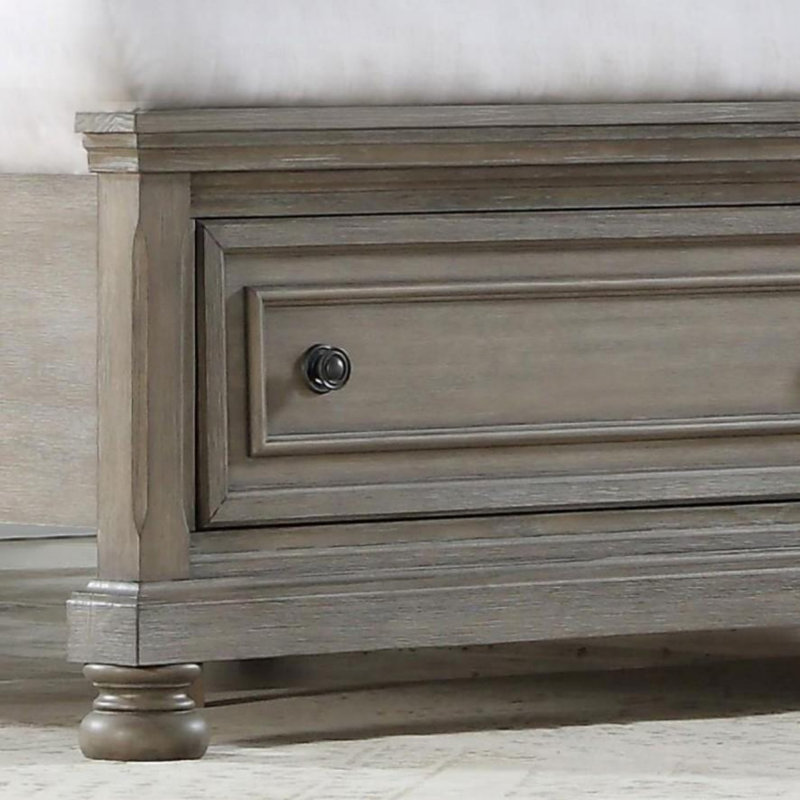 Mid-Century Modern Bed Frame, Queen