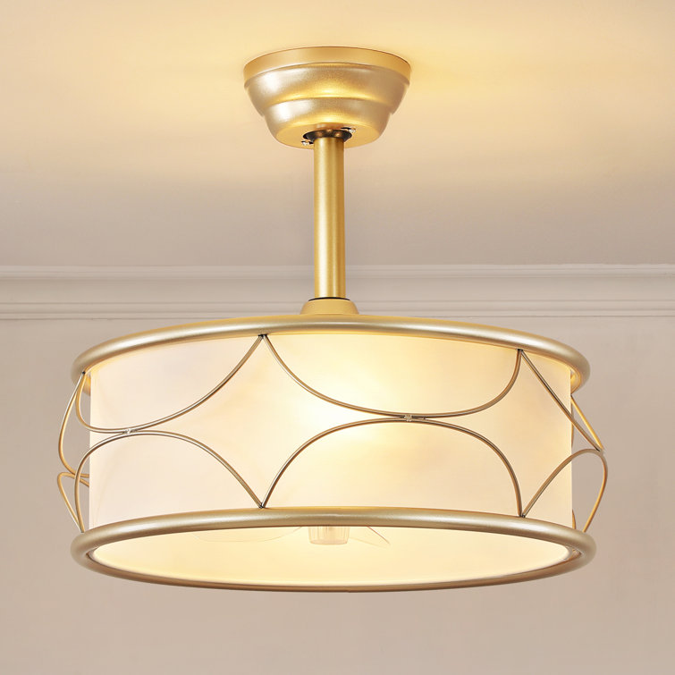 18" Modern Ceiling Fan With Light