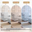 Chaise longue moderne avec repose-pieds mobile et coussin (ensemble de 2)-115747911